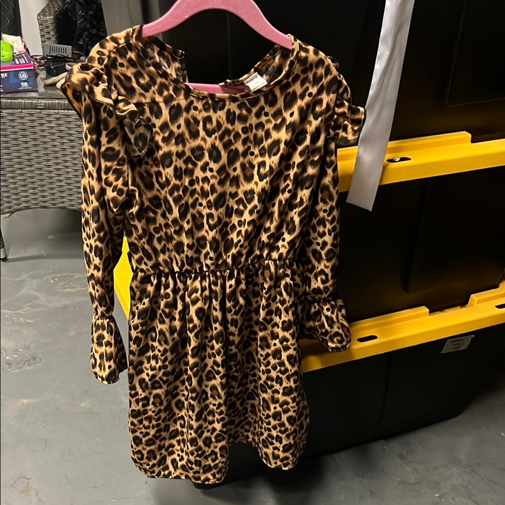 Leopard Print Kids Dress